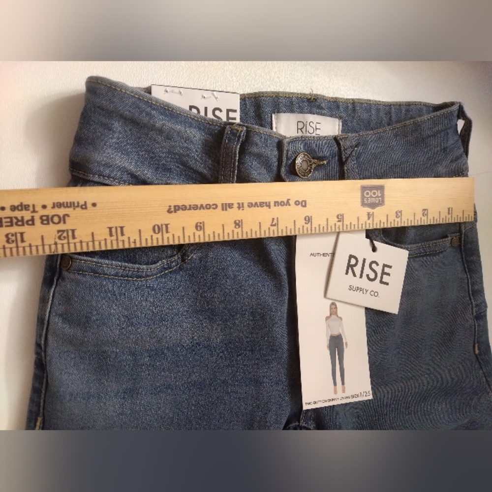 Rise Supply 1/25 Women's Skinny Jeans - Medium Blue New - Picture 4 of 4